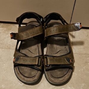 Olive Green Strappy Sandals